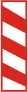 Znaki dodatkowe - Słupek wskaźnikowy z trzema kreskami umieszczany po lewej stronie jezdni, numer G-1d