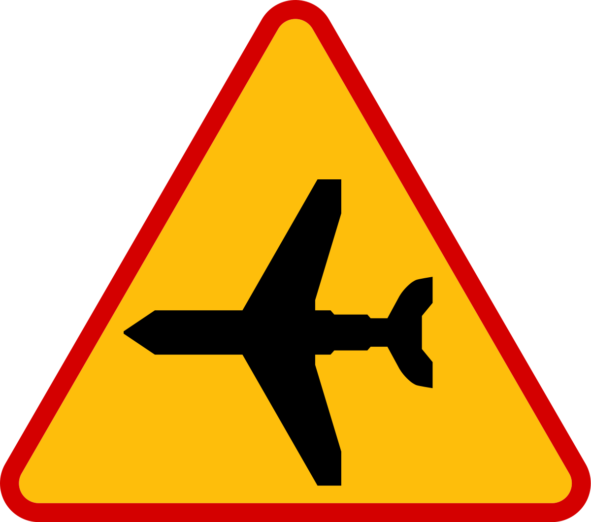 Znaki ostrzegawcze - Lotnisko, numer A-26