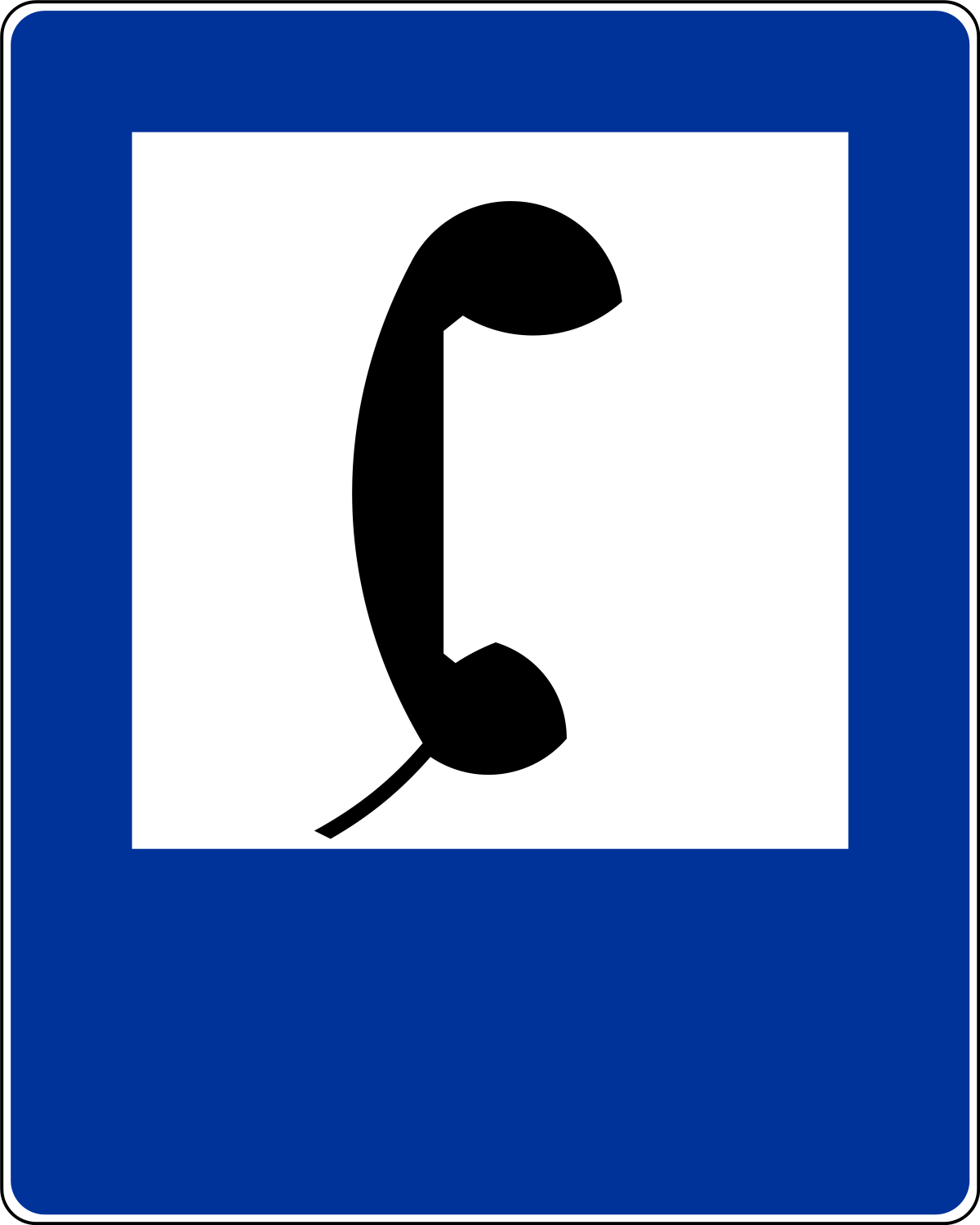 Znaki informacyjne - Telefon, numer D-24